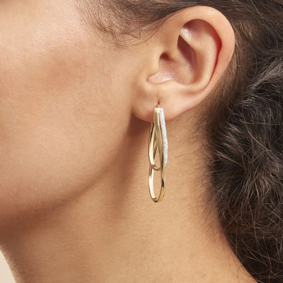 Créoles Merilyn Or Bicolore