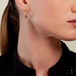 Créoles Mona Acier Jaune