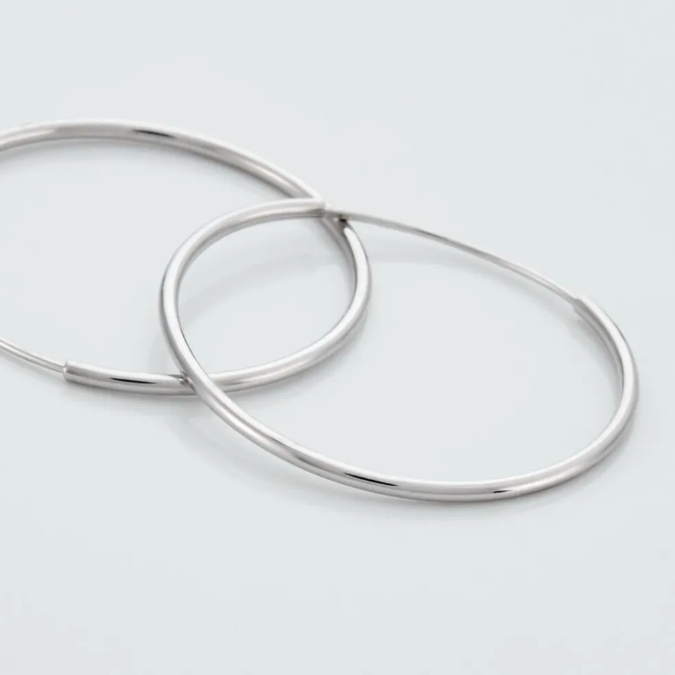 Créoles Muses Flexibles Or Blanc