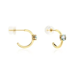 Créoles Nottingham Or Jaune Topaze