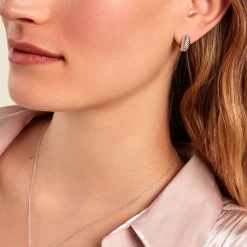 Créoles Oksanne Argent Blanc