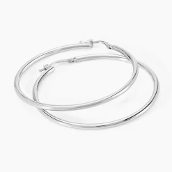 Créoles Or Blanc Rond