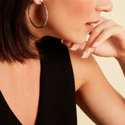 Créoles Or Blanc Rond