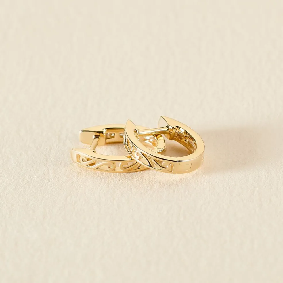 Créoles Or Jaune Aaren Diamants