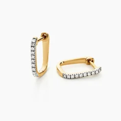 Créoles Or Jaune Araminta Diamant