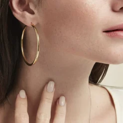 Créoles Or Jaune Rond