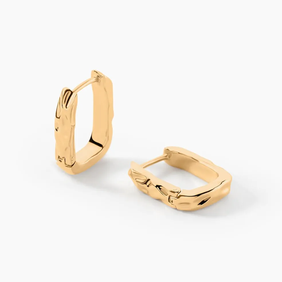 Créoles Orée Plaque Or Jaune