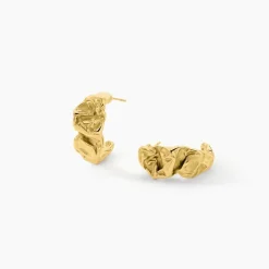 Créoles Organic Acier Jaune