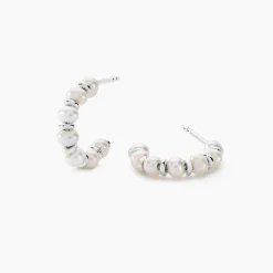 Créoles Perlissima Argent Blanc Perle De Culture