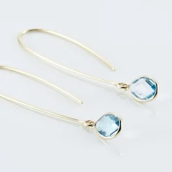 Créoles Phie Poire Or Jaune Topaze