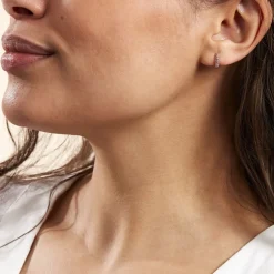 Créoles Plaqué Or Jaune Piha Oxydes De Zirconium