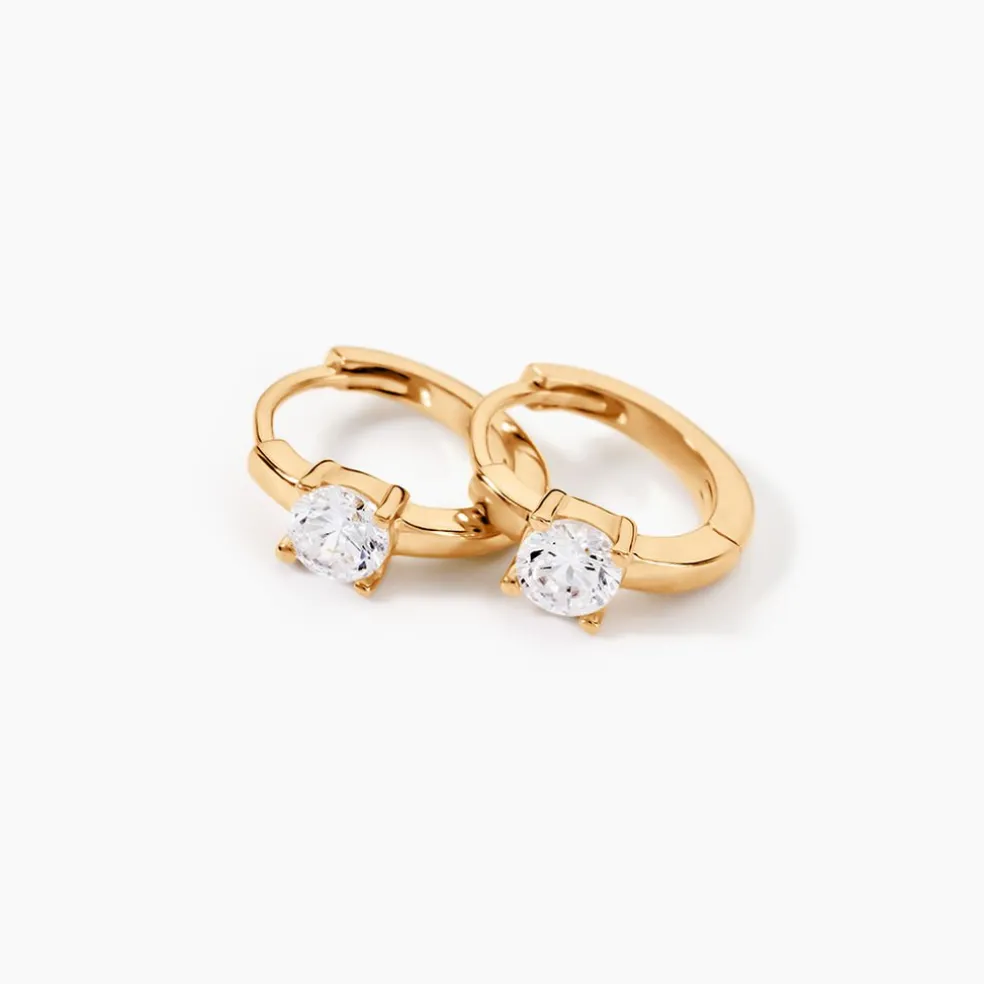 Créoles Plaqué Or Laurick Oxydes De Zirconium