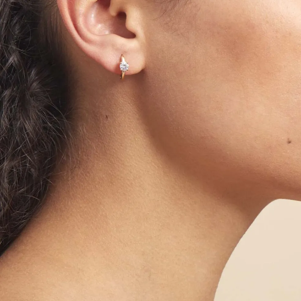 Créoles Plaqué Or Laurick Oxydes De Zirconium