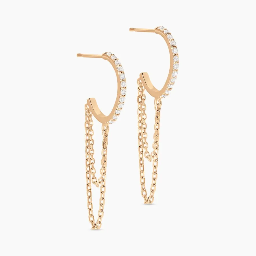 Créoles Plaqué Or Leinhard Oxydes De Zirconium