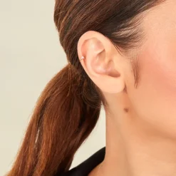 Créoles Ra Or Jaune Diamnt Synthétique