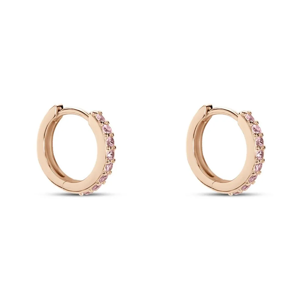 Créoles Rio Argent Rose Oxyde De Zirconium