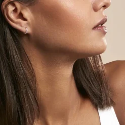 Créoles Rio Argent Rose Oxyde De Zirconium