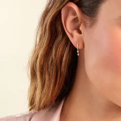 Créoles Sharyl Or Jaune Diamant Synthétique