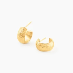 Créoles Shiny Or Jaune