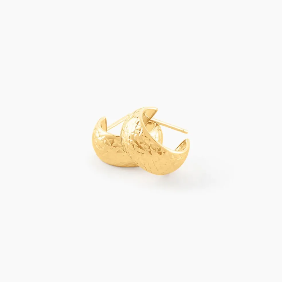 Créoles Shiny Or Jaune