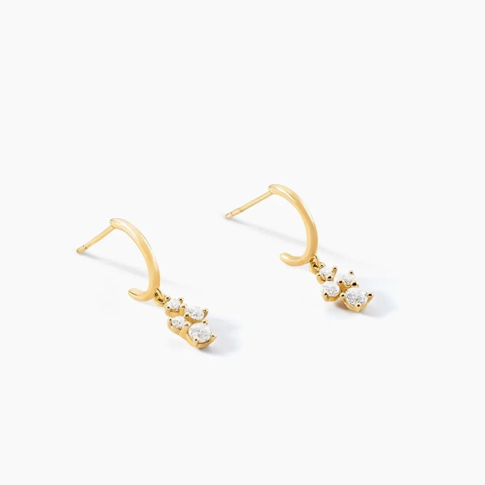 Créoles Sparkle Or Jaune Oxyde De Zirconium