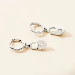 Créoles Spellia Argent Blanc