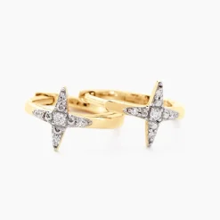 Créoles Starlight Or Jaune Diamant