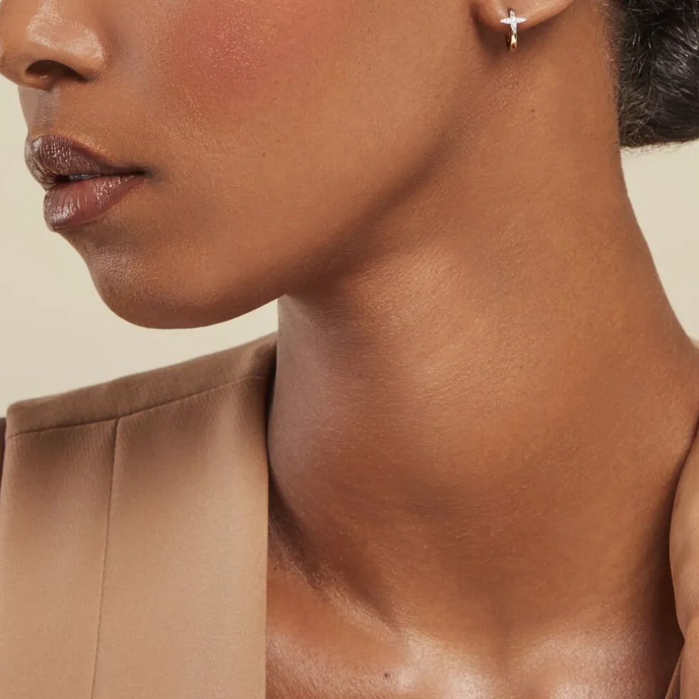 Créoles Starlight Or Jaune Diamant