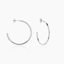 Créoles Tahaa Acier Blanc