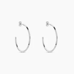 Créoles Tahaa Acier Blanc