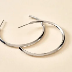 Créoles Tahaa Acier Blanc