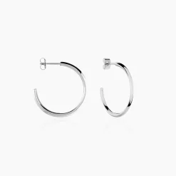 Créoles Tahaa Acier Blanc