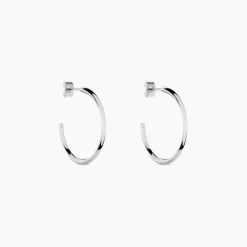 Créoles Tahaa Acier Blanc