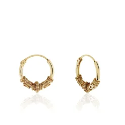 Créoles Tangerine Plaque Or Jaune