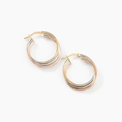 Créoles Tanya Or Tricolore