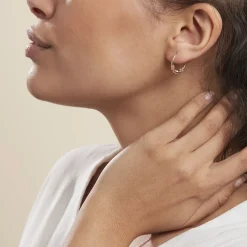 Créoles Tehanie Plaqué Or Jaune