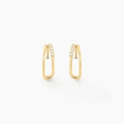 Créoles Tevye Or Jaune Oxyde De Zirconium