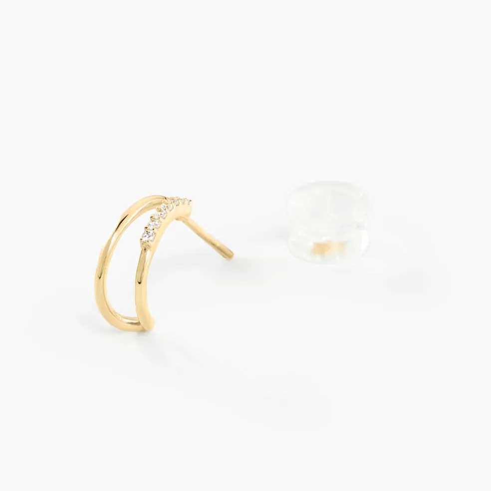 Créoles Tevye Or Jaune Oxyde De Zirconium