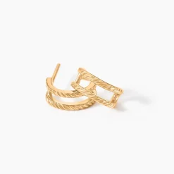 Créoles Thalassa Plaqué Or Jaune