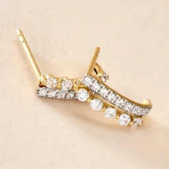 Créoles The Crown Or Jaune Oxyde De Zirconium