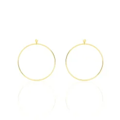 Créoles Tia Flexible Geometrique Or Jaune