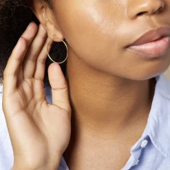 Créoles Tia Geometrique Or Jaune