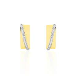 Créoles Timira Or Jaune Diamant