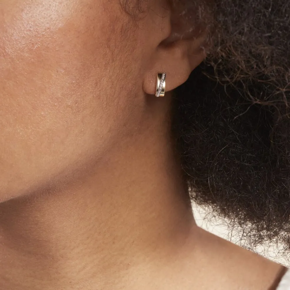 Créoles Timira Or Jaune Diamant