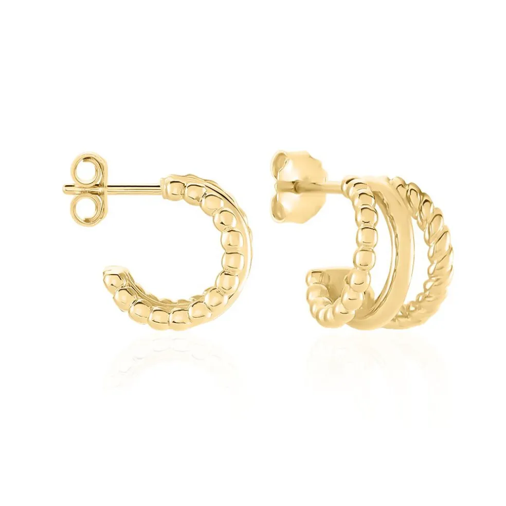 Créoles Timmy Plaqué Or Jaune