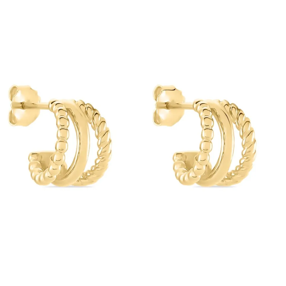 Créoles Timmy Plaqué Or Jaune