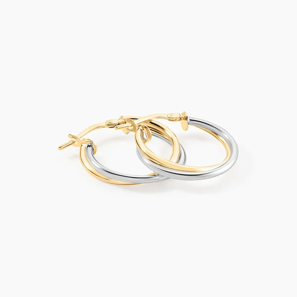 Créoles Tita Or Bicolore