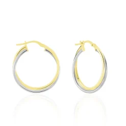 Créoles Tita Or Bicolore