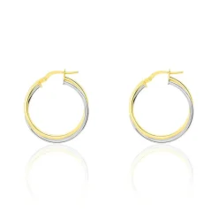 Créoles Tita Or Bicolore