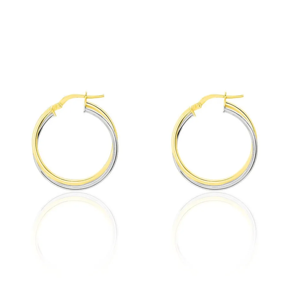 Créoles Tita Or Bicolore